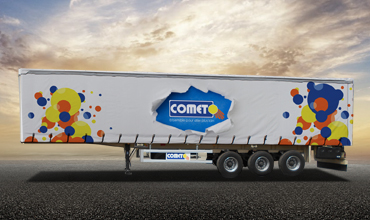 La semi-remorque Plateau COMET est disponible en Tunisie, Alg&eacute;rie et en  Afrique : C&ocirc;te D'ivoire, S&eacute;n&eacute;gal, Mali, Burkina-Faso, B&eacute;nin, Ghana, Niger, Cameroun, Togo ...