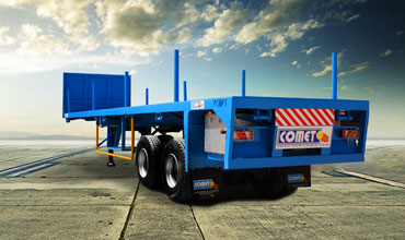 La semi-remorque Plateau COMET est disponible en Tunisie, Alg&eacute;rie et en  Afrique : C&ocirc;te D'ivoire, S&eacute;n&eacute;gal, Mali, Burkina-Faso, B&eacute;nin, Ghana, Niger, Cameroun, Togo ...