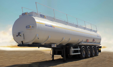 citerne hydrocarbures &agrave; 4 essieux | semi-remorque citerne 