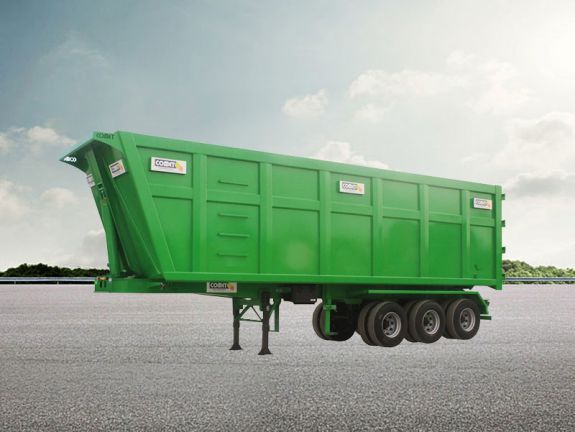 La semi-remorque benne &agrave; ferraille COMET est parfaitement adapt&eacute;e &agrave; l&rsquo;usage intensif pour le transport des d&eacute;chets ferreux et non fe